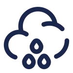 Cloud Waterdrops SVG Icon